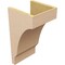 Ekena Millwork 10"W x 10"D x 20"H Wide Moab Rough Cedar Woodgrain TimberThane Corbel, Primed Tan CORUR10X10X20MOARCPR - alternate 4